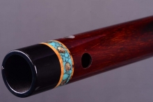 Brazilian Rosewood Native American Flute, Minor, Mid F#-4, #J25A (3)